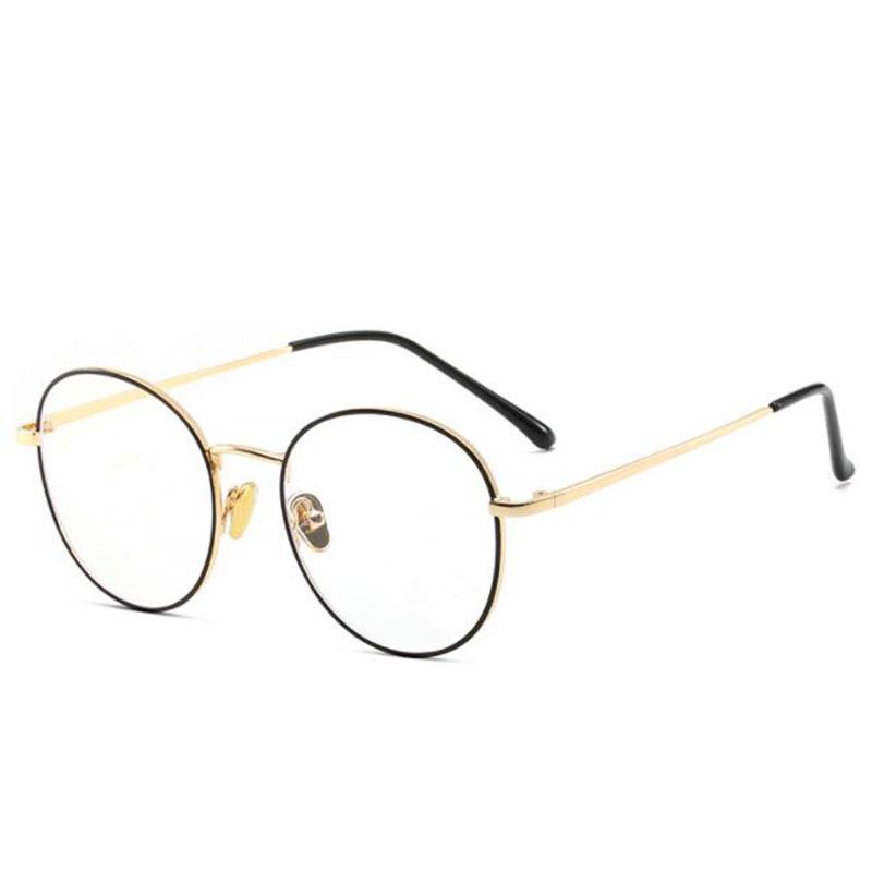 Stainless Steel Oval Prescription Glasses1.56 Aspherical Green Coated Nearsighted Metal Short-sight Eyewear 0 -0.5 -0.75 To -6.0