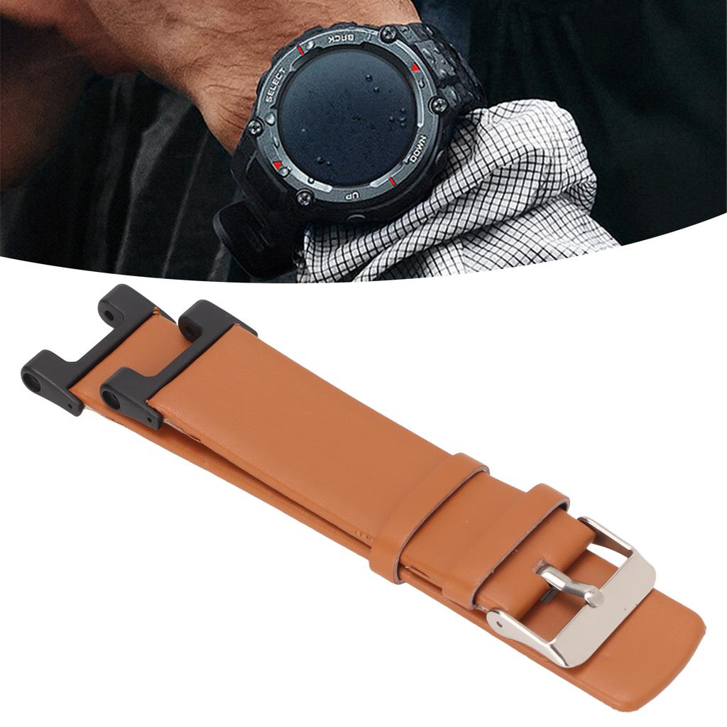 Leather Watch Band Wrist Watch Bands Double Sided Smartwatch Strap Replacement for Pro