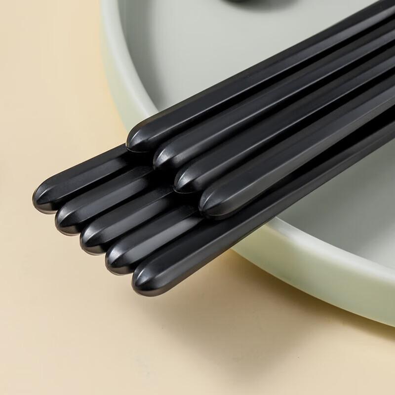 Zhang Xiaoquan Bullet Head Spiral Alloy Chopsticks (5-Pair Set)