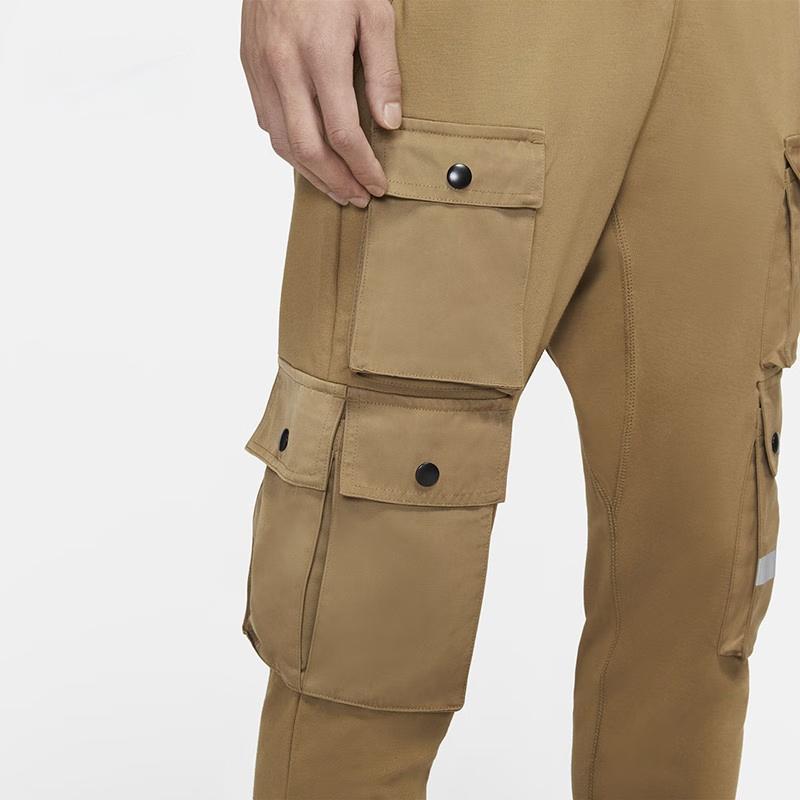 Nike City Made Multi-Pocket Reflective Logo Knit Casual Pants Men Bottoms Seaweed-Brown DB3612-303