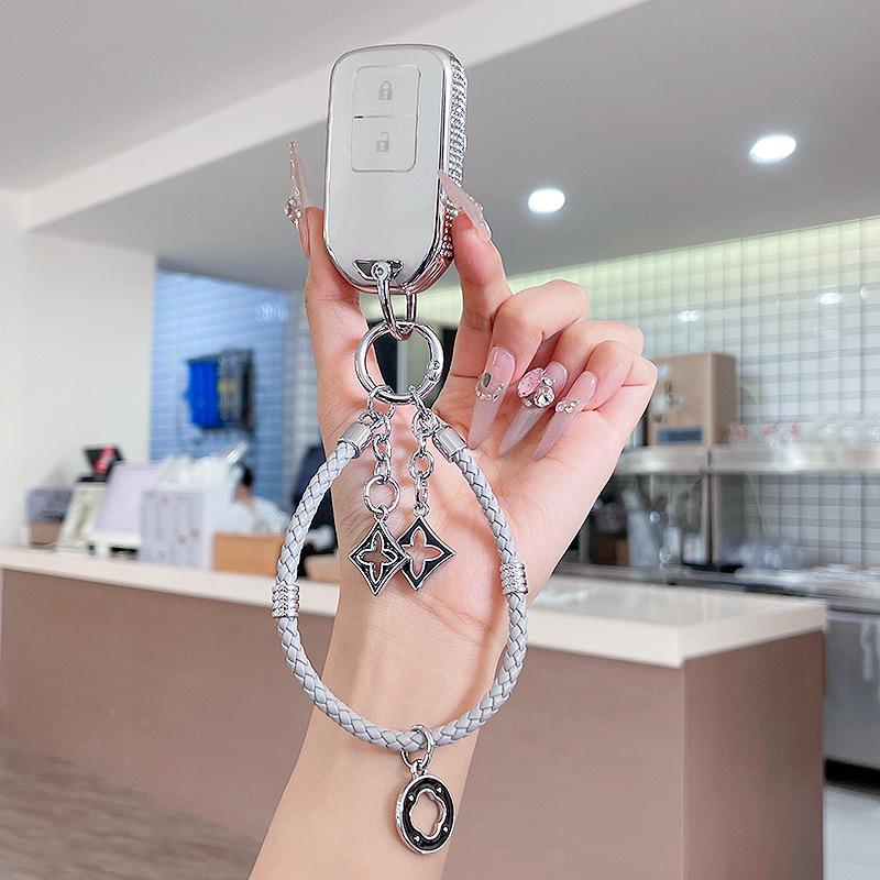 Premium Women's Car Key Case for Honda Accord, Civic, CR-V, Fit, Odyssey, Vezel, Lingpai, and XR-V