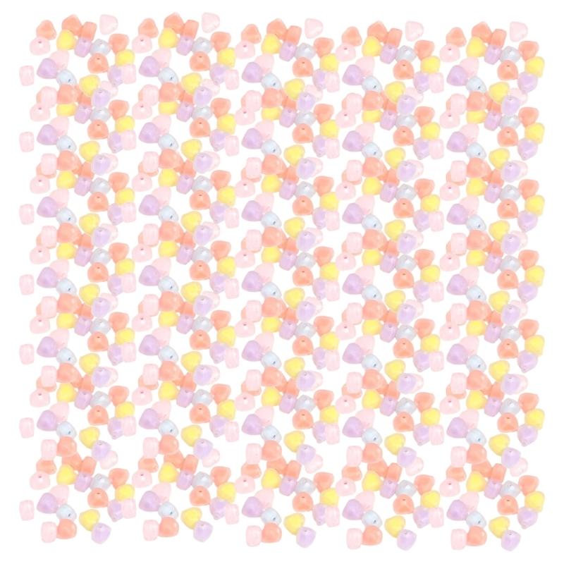 200PCS Craft Beads 12mm Jewelry Making Part Decorative Beads Beads Acrylic Texture Loose Beads Set for Jewelry Making
