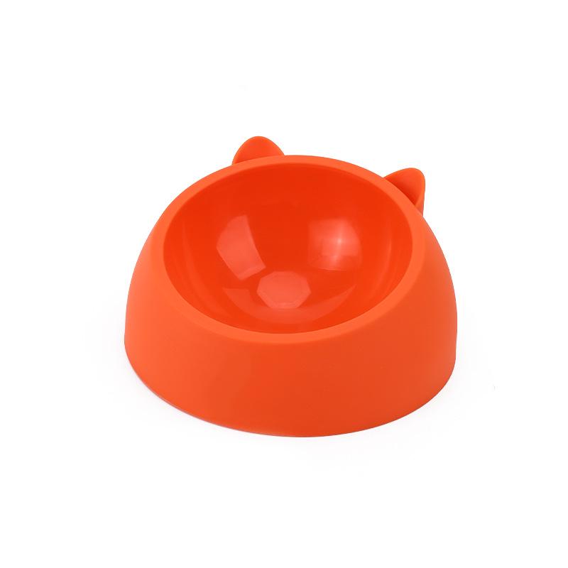 Stainless Steel Slanted Cat & Puppy Bowl - Small, Non-Slip Design for Food & Water