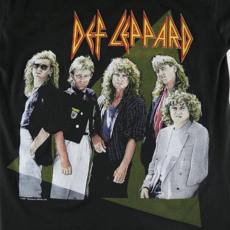 Def Leppard Hysteria Promo Black Men S-234XL T-shirt  A077 Unisex T-Shirt S