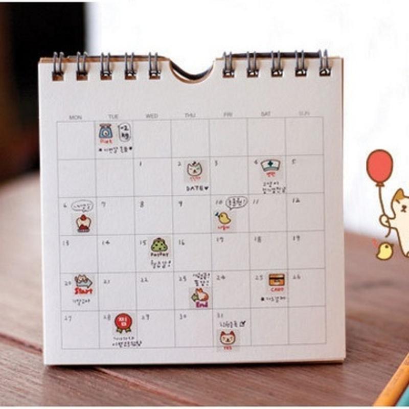 6sheet Suit Creative Stationery Lovely Cat Diary Decoration Stickers Cartoon Animals Stickers