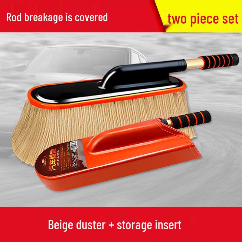 Car Cleaning Duster & Snow Removal Brush with Wax Mop