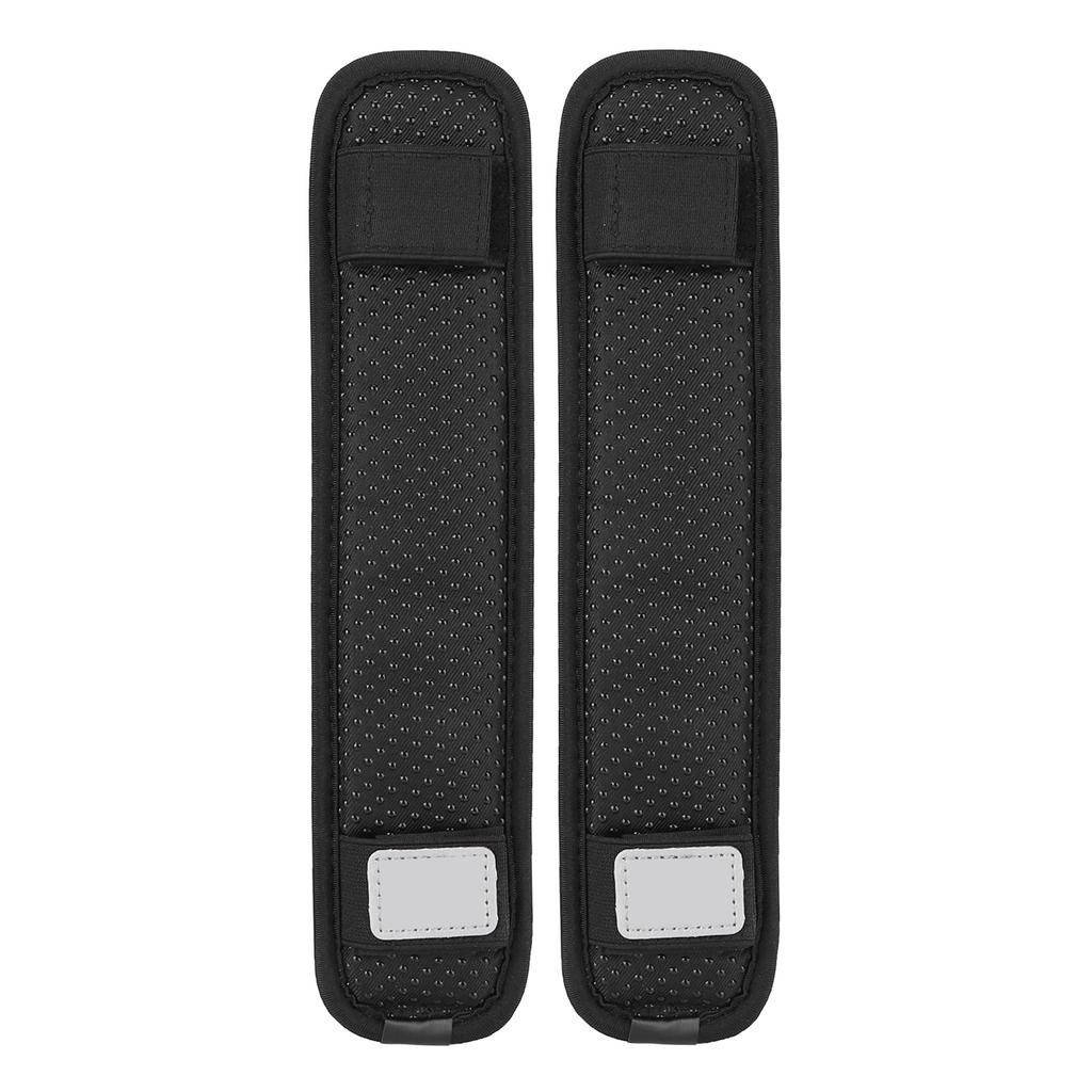 2Pcs Shoulder Strap Pad Anti Gravity Non Slip Backpack Decompression Cushion Accessory Black(S )