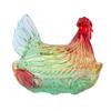 Kippen Snoep Glazen Pot met Deksel Decoratieve Vintage Snoepschaal voor Huis Keuken Eettafel