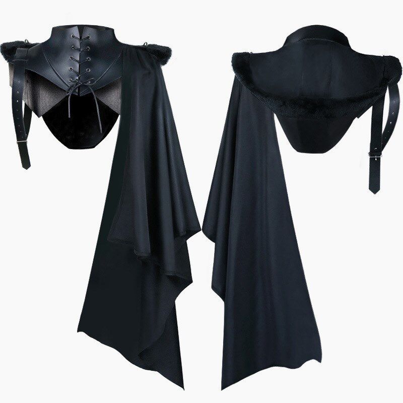 

Бог Смерти Демон Наряд Вампир Средневековый Плащ Hooded Shawl S