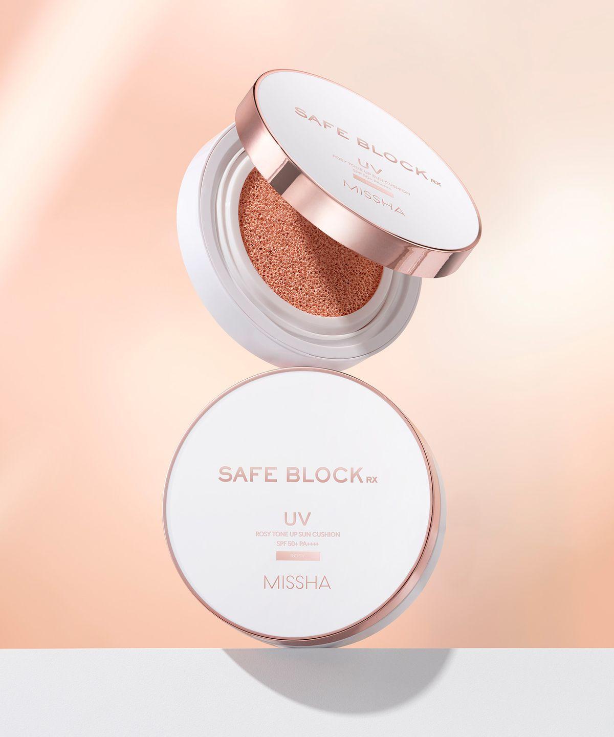 Солнцезащитный кушон Safe Block RX Rosy Tone Up 12г