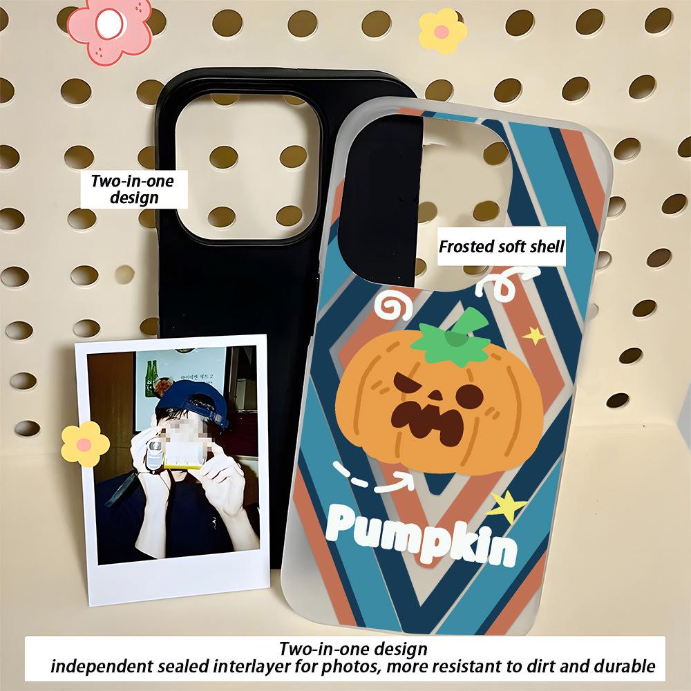 iPhone 17 Pro Max Halloween Pumpkin Ghost Case (Fits iPhone 15/14)