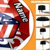 Custom Name Personalized Atletico Madrid Print Umbrella, Auto Open Close, 8‑Rib Sturdy Frame, Commute Camping Hiking Use, Birthday Gift