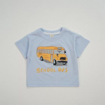 Car Cartoon Tees Tops For Boy Clothing Summer Fashion Children Short Sleeve Clothes Printed Pattern T-shirts Loose Casual Tshirt