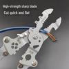 Yingjie Electrician's Multifunctional Wire Stripping and Crimping Pliers, Foldable and Handheld