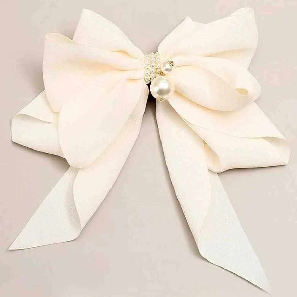 Chamol butterfly pearl hairpin ivory ribbon pin women s hairpin pretty hairpin hair clip