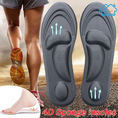 Moda 1Para Wkładek Miękkie Męskie Damskie Gąbka Ulga w Bólu Pianka z Pamięcią 4D Wkładki Ortopedyczne Buty Płaskostopie Wsparcie Łuku Stopy Wkładka Pad Sportowy