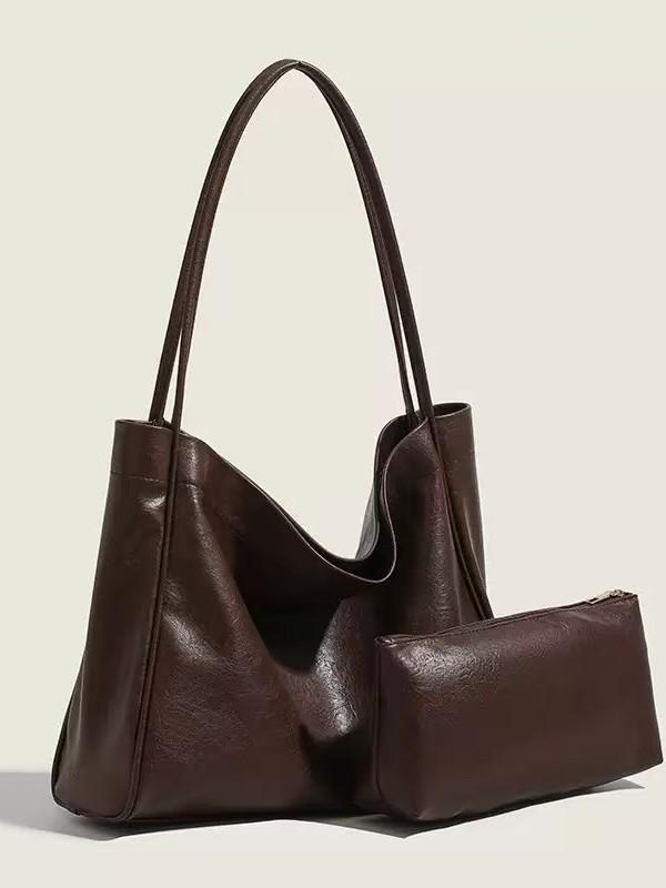 Millard Weiches Leder-Tote - Retro Pendler-Schultertasche für Mutter und Kind, Großes Fassungsvermögen, Vielseitig für 2025.