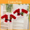 Gestreifte Weihnachtsmann-Dekoration aus Strickstoff für den Weihnachtsbaum