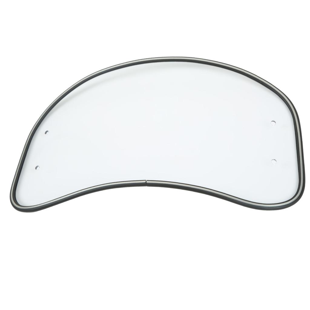 Motorrad Oval Windschild Klar Frontscheibe Spoiler Luftwindabweiser Schutzschild Universelle Passform Transparent