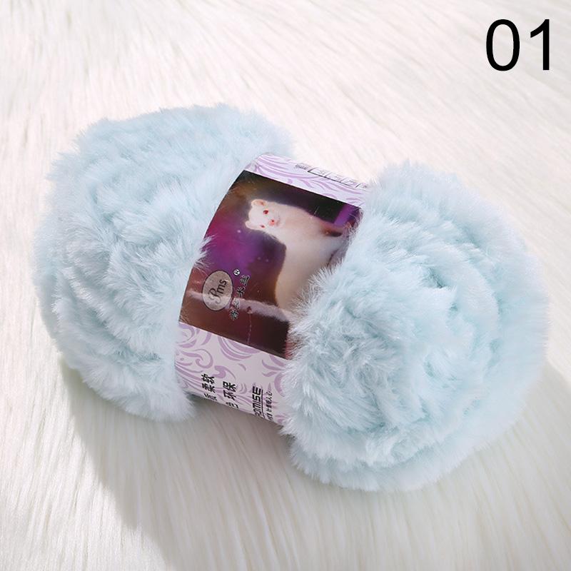 Imitation Mink Thick Wool Hand Knitting DIY Imitation Fur Fur Velvet Mink Velvet Hat Scarf Blanket Line