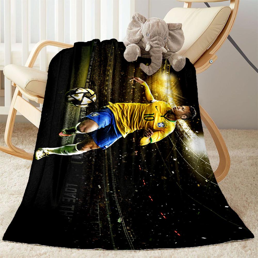 Neymar Celebrates Victory Blanket Ultra-Soft Suitable for Chair Office Chair Picnics for All Occasions Stylish Decor