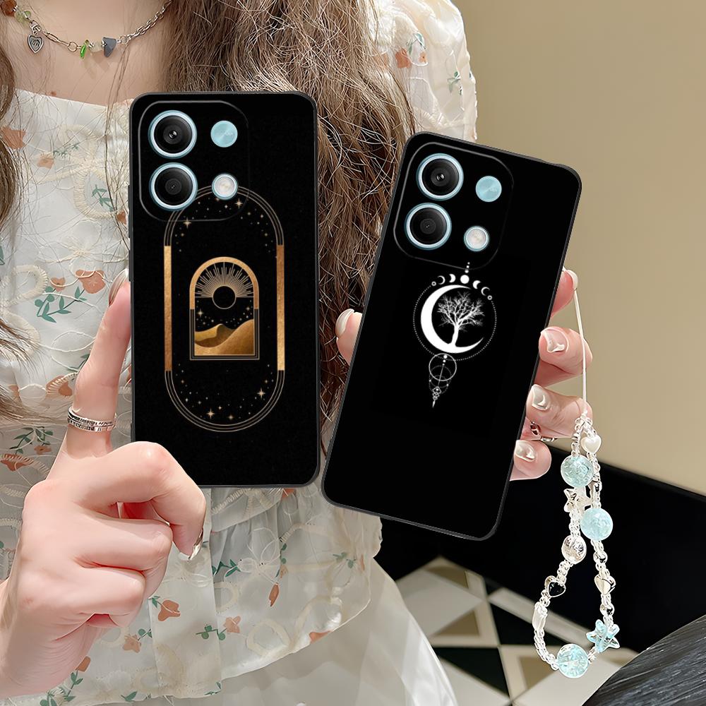Sun Moon Mobile Cell Phone Case for POCO M7 M6 M5 M4 M3 X7 X6 X5 X4 X3 Pro GT 5G Colorful Printing Cover Cover Cellphones Pretty