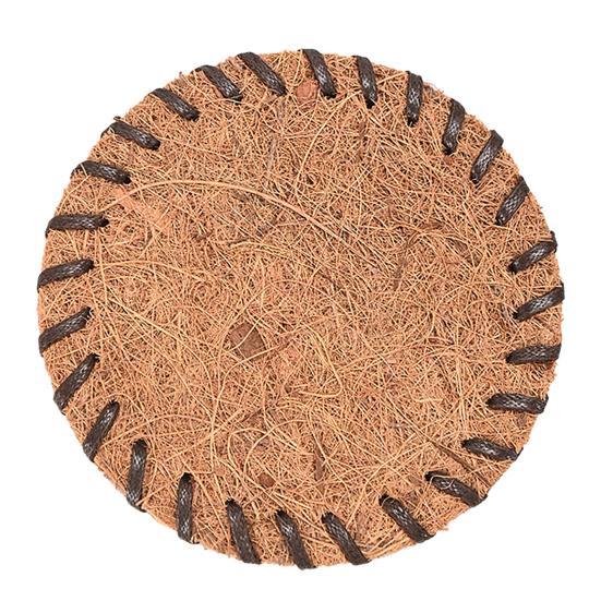 Handwoven Coir Tea Coaster Heat-Resistant Natural Bristle Mat for Teapot Cups Rustic Palm Fiber Pad for Tea Ceremony Absorbent Eco-Friendly