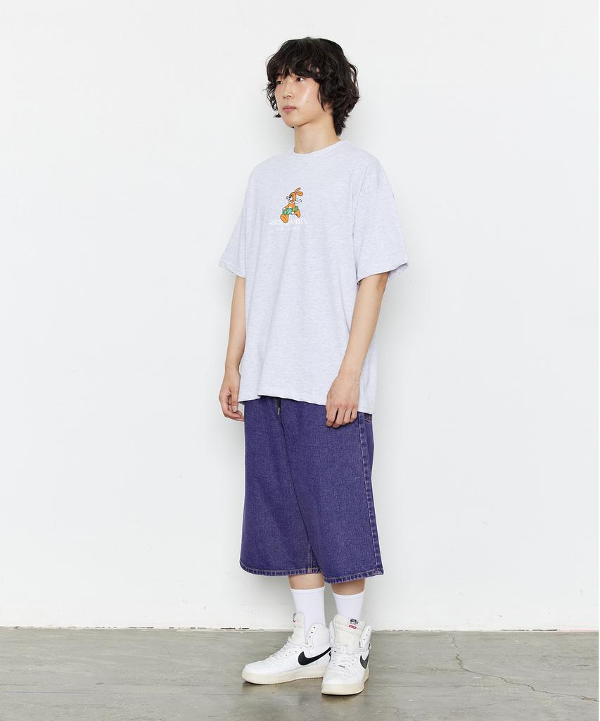 Bieseulaebis Carpenter Loose Fit Denim Shorts Purple