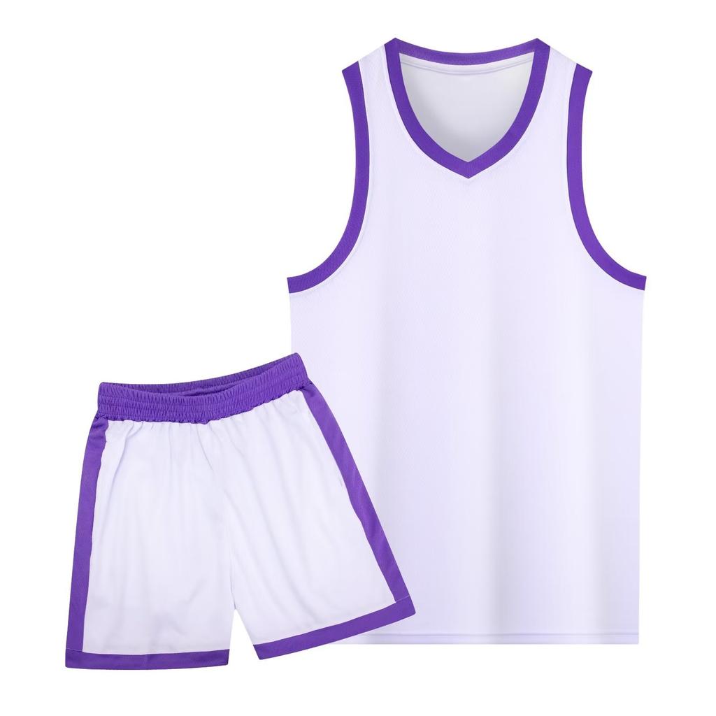 Student adult basketball jersey set men's and women's sports vest blue ball jersey narrow shoulder American game training jersey wholesale