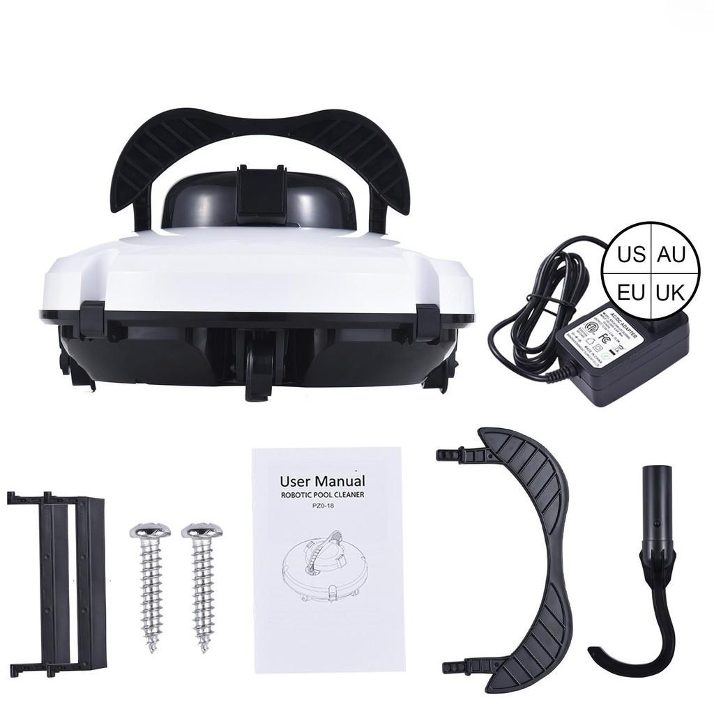 IPX8 Dual-Motor Strong Suction Automatic Pool Vacuum Waterproof Pool Cleaning Robot Cordless Robotic Pool Cleaner