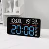 Large LED Screen Digital Clock With Double Mount Design 2 Alarms Quiet Operations For Home Office Bedroom Decors