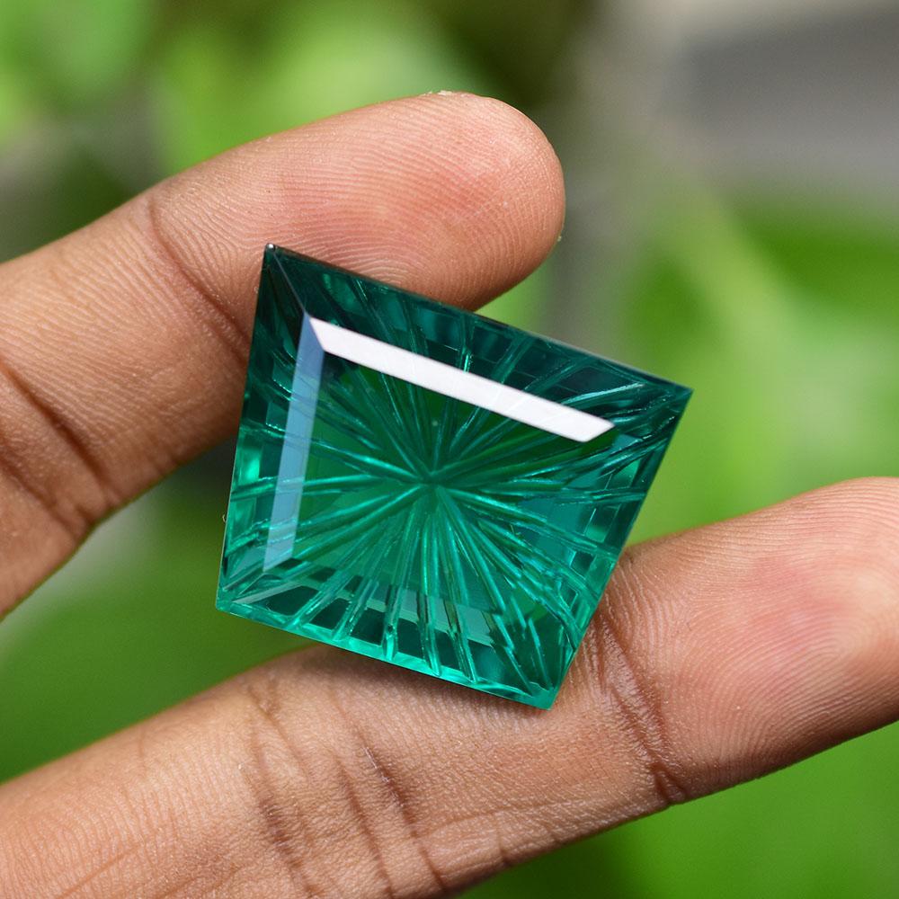 Natural Green Topaz Loose Gemstone 50.75 ct Fancy Shape Gift for Her for Jewelry Making and Crafts