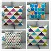 1pc 45x45cm Cushion Cover for Home Decor Geometric Triangle Throw Pillow Covers Case Christmas Decoration Linen Can Custom-make