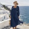 Women's Elegant Color Dress for Vacation and Daily Wear