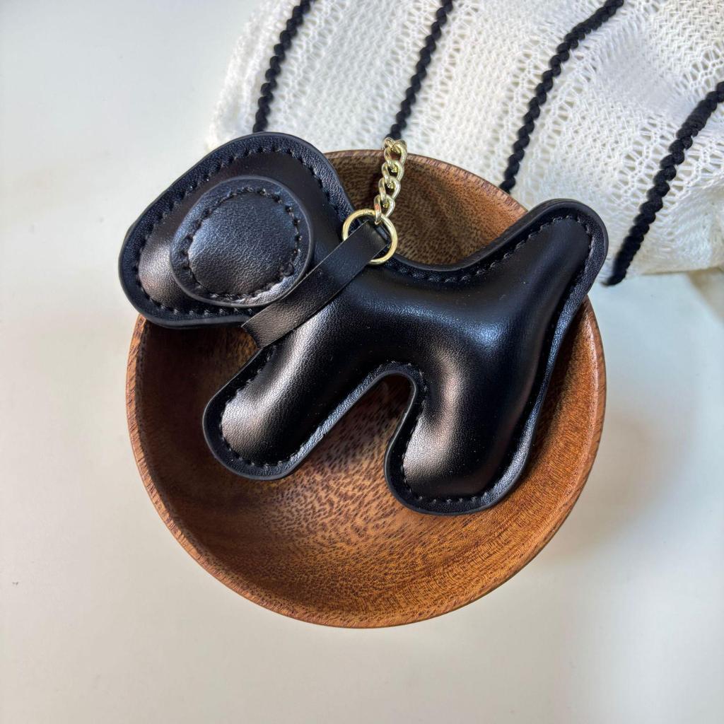 Cartoon Puppy Leather Keychain & Phone Case Accessory