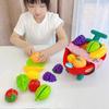 Kids Fruits Cutting Toy Vegetable Cutting Interactive Role Playing Kitchen Cooking Food Play Set