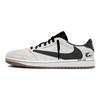 Travis Scott x Air Jordan 1 Negru Gri Barb Low top Pantofi de Baschet Vintage Femei Gri Negru DZ4137-700(Echipa1897-)