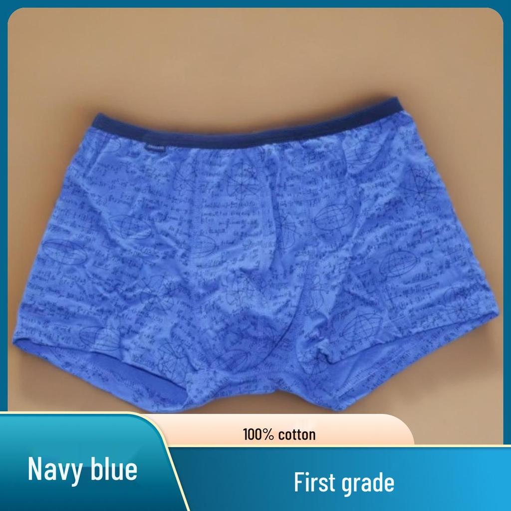 2-Pack Men's 100% Cotton Boxer Briefs: Washable, Durable, Mid-Rise, Comfortable, Breathable, Skin-Friendly, Moisture-Wicking.