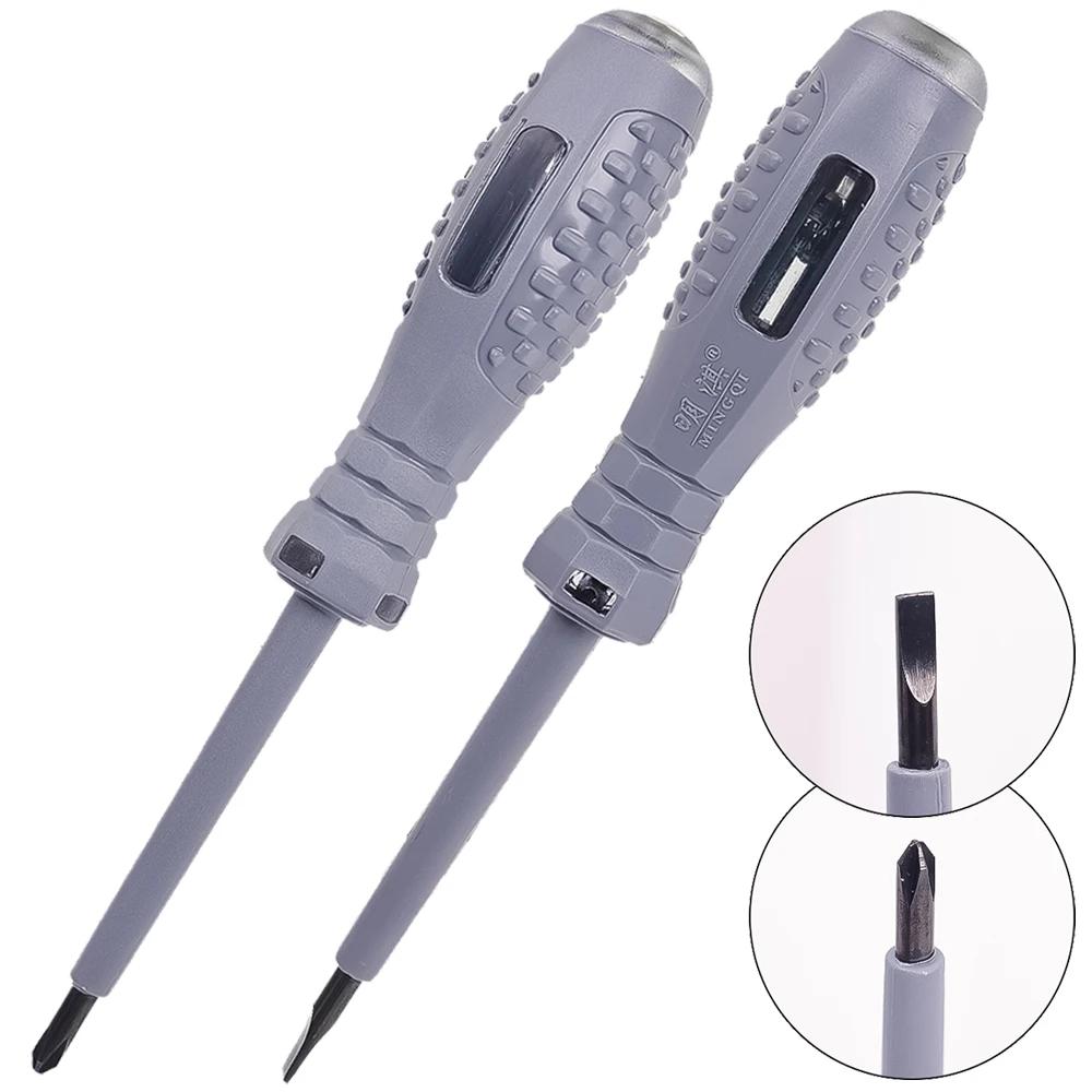100-250V Voltage Test Pen High Torque Dual Color Light Buzzer Induction Measuring Pen Circuit Diagnosis Test Pencil Screwdriver