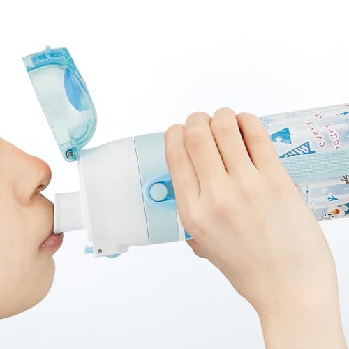 Skater Children's Water Bottle, 2-Way, 470ml (Direct Drinking) or 430ml (Cup Drinking), Disney Frozen 24, Girls' Stainless Steel, Insulated, Lightweig