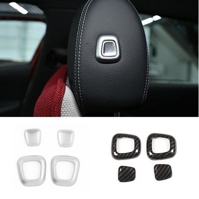 Car Headrest Lifting Button Adjusting Cover Sticker Fit For Mercedes Benz A B CLA GLA GLB GLE GLS Class W177 W167 W247 -2023