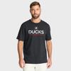 Anaheim Ducks Fanatics Unisex Koszulka LA Strong Czarna Męska i Damska Moda Letnia Streetwear Krótki Rękaw Vintage Miękki T-shirt