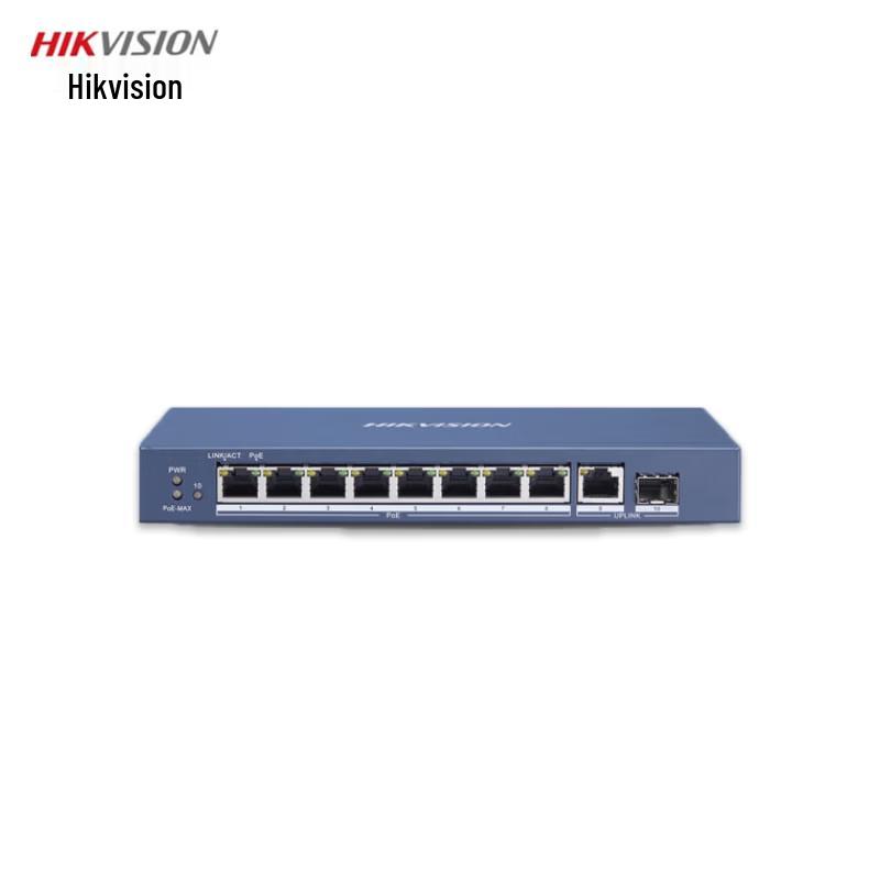 

HIKVISION 10-Port Gigabit PoE Switch CN plug (adapter included)