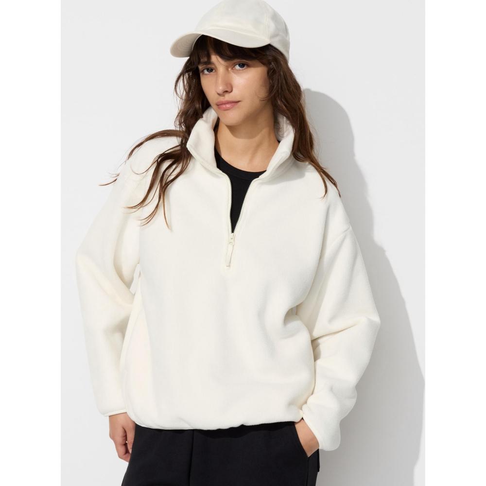 ふりるふりこ Uniqlo Japan Fleece Half Zip Pullover – buy the best