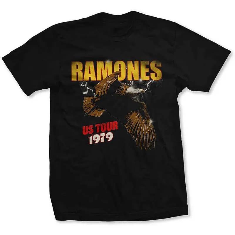 2026 Summer The Ramones Legendary American Punk Band Rock Music Print Shortsleeved Tshirt Suitable For Both Unisex And Unisex Top