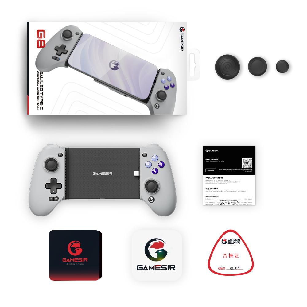 GameSir G8 Galileo Gamepad per Cellulare Controller di Gioco con Joystick a Effetto Hall per 15 Telefoni Mobili Android Cloud Gaming