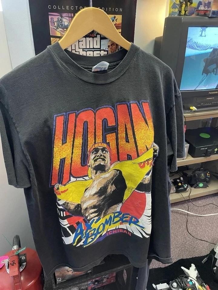 

Hulk Hogan Ax Bomber Black Color Reprint Tee Shirt Men Women S-5XL Unisex T-Shirt XXXXL