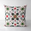 Christmas Snowflake Patterned Throw Pillow Decor Polyester Pillowcase, Sofa Corative Cushion Cov Headboard Pillow