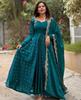 Dámský designový společenský vzhled Šaty Dupatta Kalhotový set Indický Bollywoodský Salwar oblek Šaty