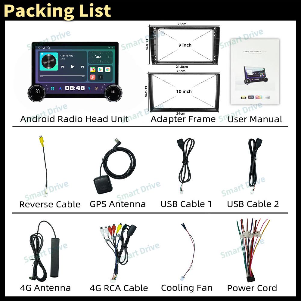 2 Din Android Stereo Car Radio for Citroen Berlingo 2 B9 Peugeot Partner 2008 - 2025 GPS Navigation Multimedia Player Head Unit